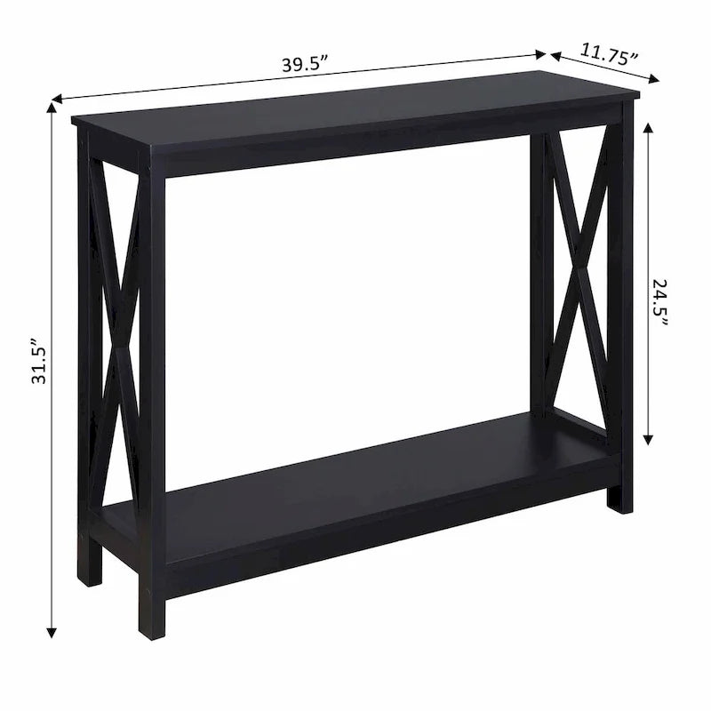 Convenience Concepts Oxford Console Table with Shelf
