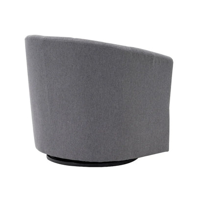 Porthos Home Matilde Swivel Fabric Barrel Accent Chair with Removable Seat Cushion