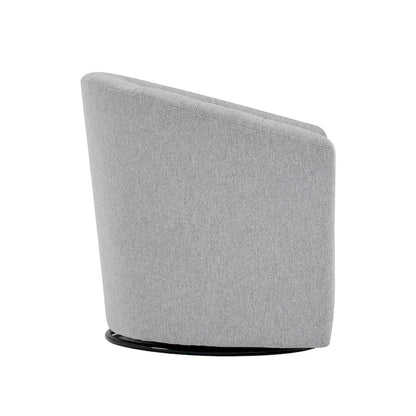 Porthos Home Matilde Swivel Fabric Barrel Accent Chair with Removable Seat Cushion