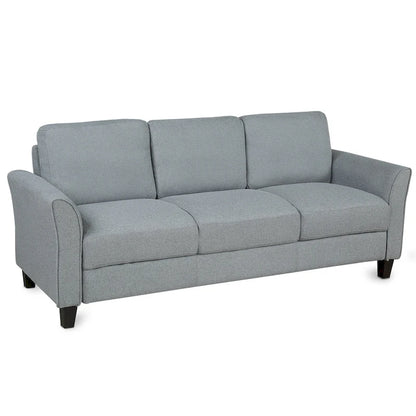 3-Seat Linen Fabric Sofa