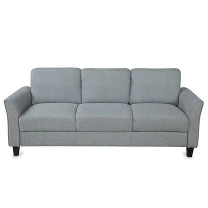 3-Seat Linen Fabric Sofa