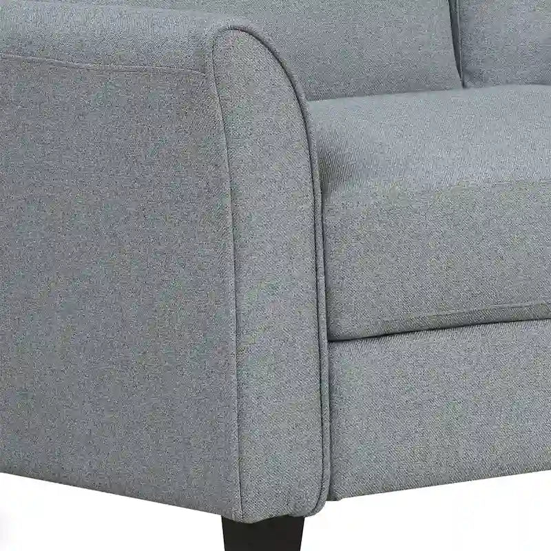 3-Seat Linen Fabric Sofa