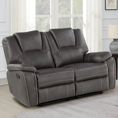 Steve Silver Kameryn Faux Leather Manual Reclining Loveseat