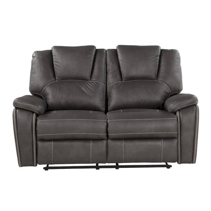 Steve Silver Kameryn Faux Leather Manual Reclining Loveseat