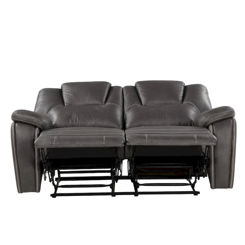 Steve Silver Kameryn Faux Leather Manual Reclining Loveseat