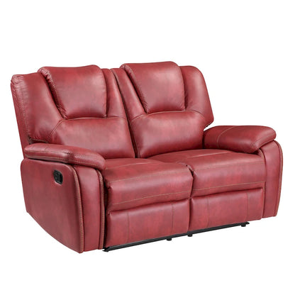 Steve Silver Kameryn Faux Leather Manual Reclining Loveseat