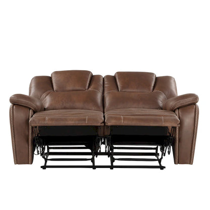 Steve Silver Kameryn Faux Leather Manual Reclining Loveseat
