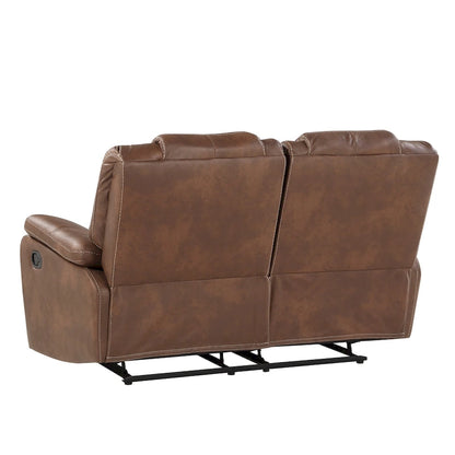 Steve Silver Kameryn Faux Leather Manual Reclining Loveseat