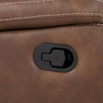 Steve Silver Kameryn Faux Leather Manual Reclining Loveseat