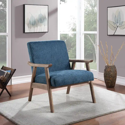 Weldon Mid-Century Fabric Upholstered Chair