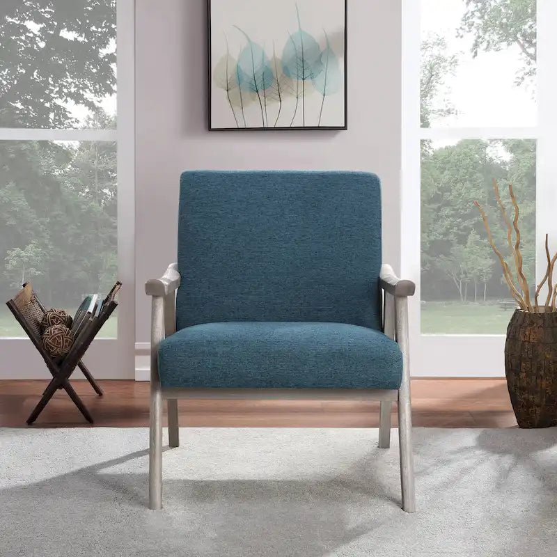 Weldon Mid-Century Fabric Upholstered Chair