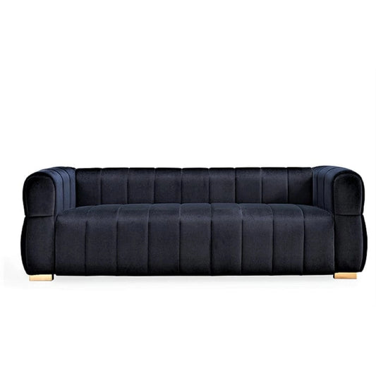 Carlan 89 Velvet Tuxedo Arm Sofa