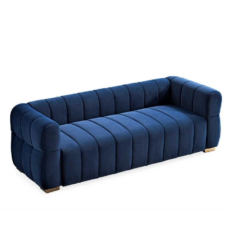Carlan 89 Velvet Tuxedo Arm Sofa