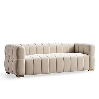 Carlan 89 Velvet Tuxedo Arm Sofa