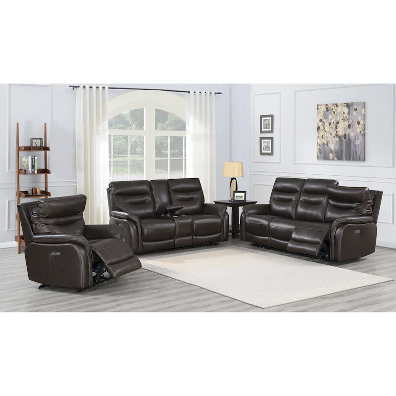Steve Silver Ferndale Power Reclining Top Grain Leather Sofa