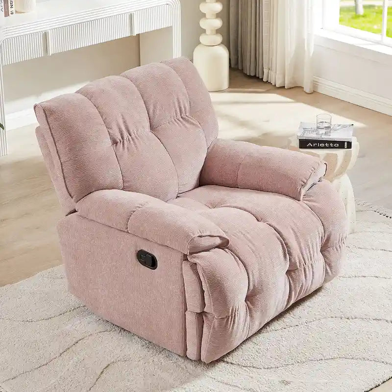 Modern Accent 360 Degree Swivel Armchair Functional Lounge Recline Chair Sofa