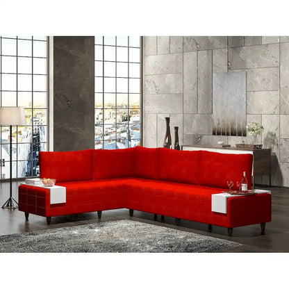 Sagopa Modern Metal Frame with Foam Seat Sectional Sofa