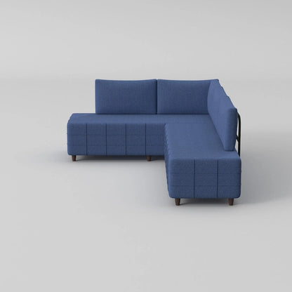 Sagopa Modern Metal Frame with Foam Seat Sectional Sofa