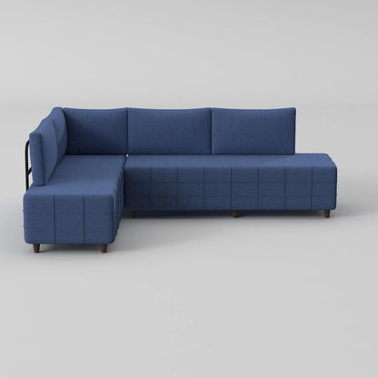 Sagopa Modern Metal Frame with Foam Seat Sectional Sofa