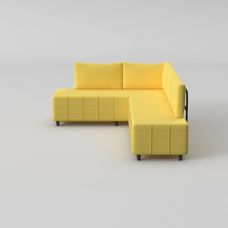 Sagopa Modern Metal Frame with Foam Seat Sectional Sofa