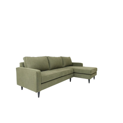 Coast to Coast Sofas Contemporary L Shaped Sectional Sofa Polyester Fabric Solid Wood Frame Upholstered