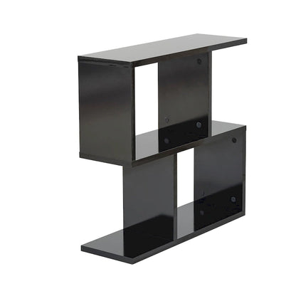 Lon Rectangle 4 Shelves End Table, 23 inch Skinny End Table for Living Rooms