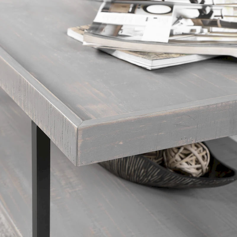 Damara Transitional 47-inch Metal 1-Shelf Coffee Table by Furniture of America