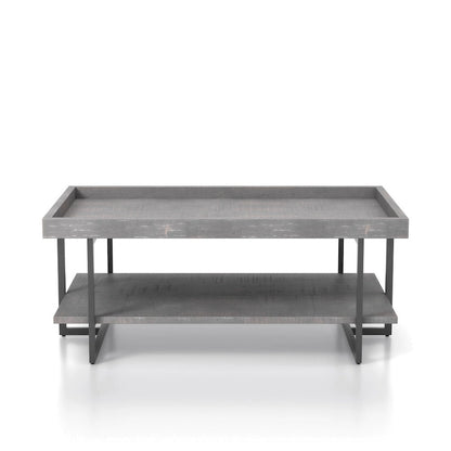 Damara Transitional 47-inch Metal 1-Shelf Coffee Table by Furniture of America