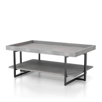 Damara Transitional 47-inch Metal 1-Shelf Coffee Table by Furniture of America