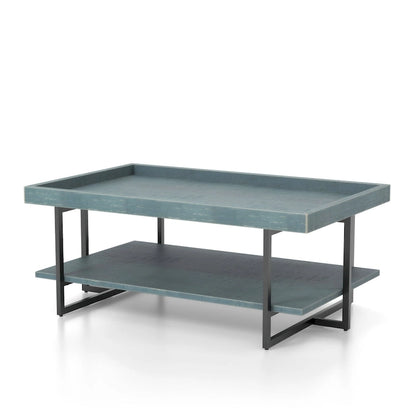 Damara Transitional 47-inch Metal 1-Shelf Coffee Table by Furniture of America