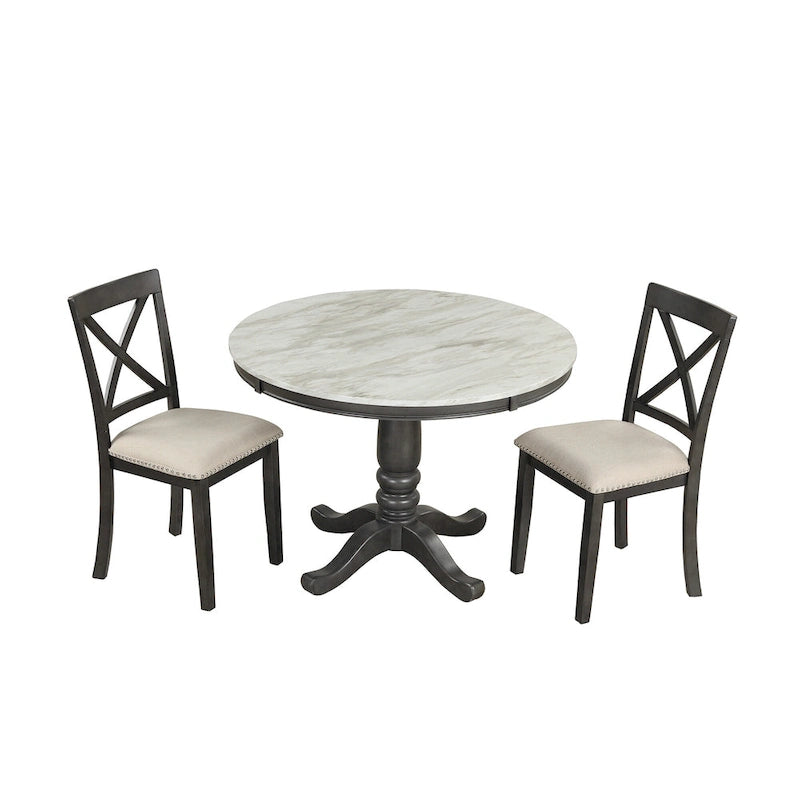 5 Pieces Dining Table and Chairs Set