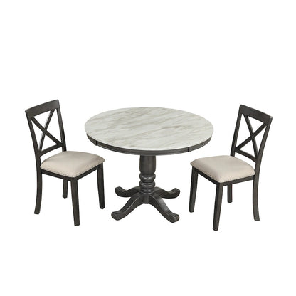 5 Pieces Dining Table and Chairs Set