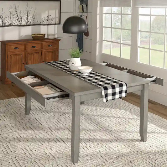 Elena Wood Rectangular Dining Table by iNSPIRE Q Classic