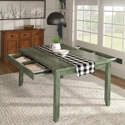 Elena Wood Rectangular Dining Table by iNSPIRE Q Classic