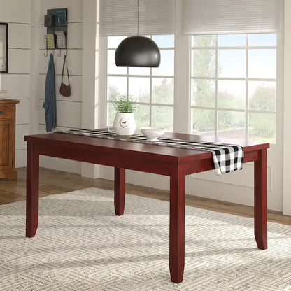 Elena Wood Rectangular Dining Table by iNSPIRE Q Classic