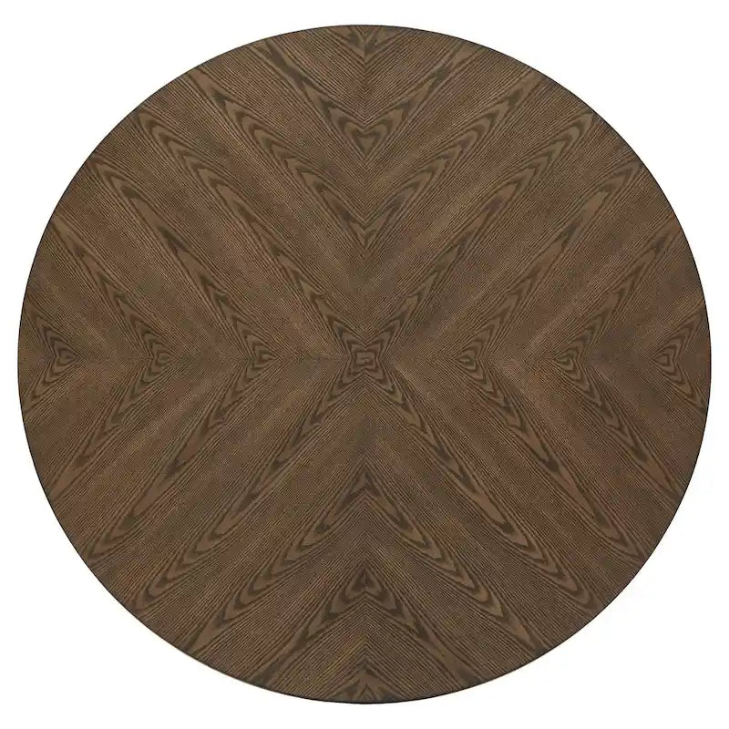 Tournus Dual-tone Solid Rubberwood Round Dining Table Set by iNSPIRE Q Classic