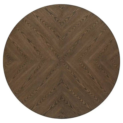 Tournus Dual-tone Solid Rubberwood Round Dining Table Set by iNSPIRE Q Classic