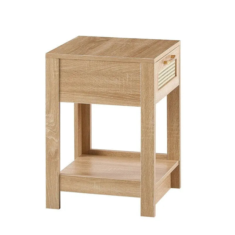 15.75 Wood Nightstand with Storage Drawer End Table living Room
