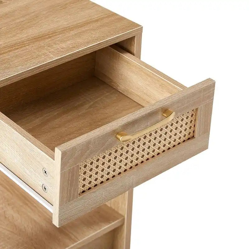 15.75 Wood Nightstand with Storage Drawer End Table living Room