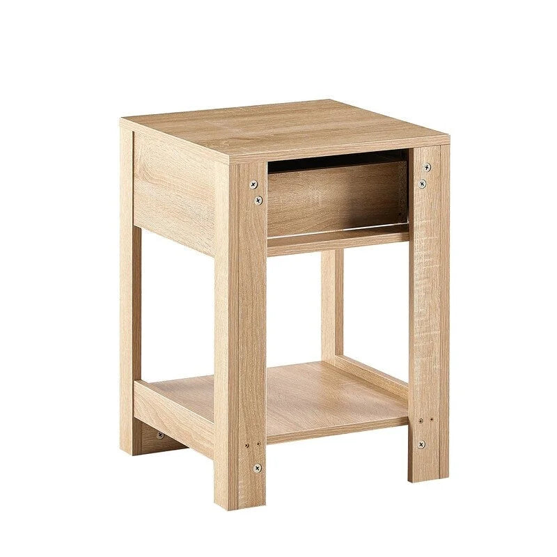 15.75 Wood Nightstand with Storage Drawer End Table living Room