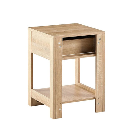 15.75 Wood Nightstand with Storage Drawer End Table living Room