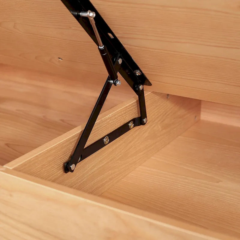 JASIWAY Cotton Line Beige Sofa With Wood Frame