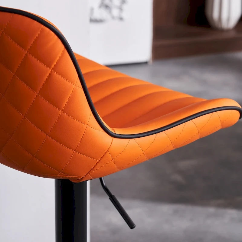 Bar Stools Set of 2 Counter Height Adjustable with Backrest Bar Chairs for Kitchen Island