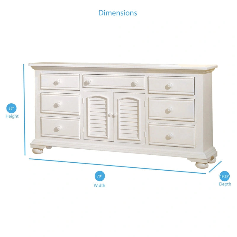 Beachcrest Triple Dresser and Optional Mirror