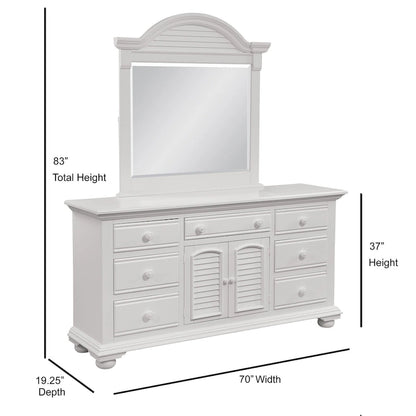 Beachcrest Triple Dresser and Optional Mirror