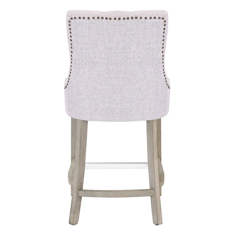 Carter 24 Upholstered Button Tufted Counter Bar Stool
