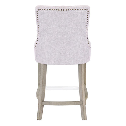 Carter 24 Upholstered Button Tufted Counter Bar Stool