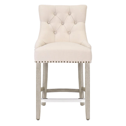 Carter 24 Upholstered Button Tufted Counter Bar Stool