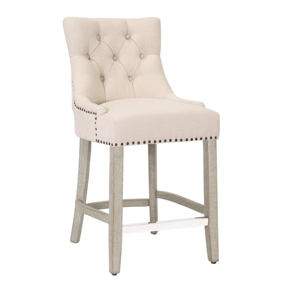 Carter 24 Upholstered Button Tufted Counter Bar Stool