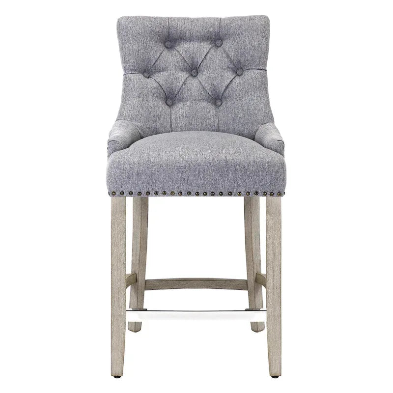 Carter 24 Upholstered Button Tufted Counter Bar Stool